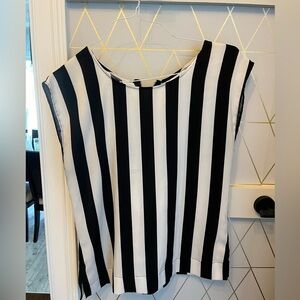 Black & white striped blouse. NEW YORK & CO